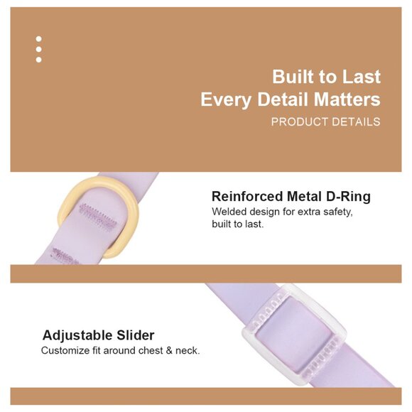 PVC Dog Harness Set | Waterproof No-Pull | Reflective Leash Included - Picture 7 of 9